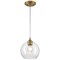 Westinghouse Pendant 60W Mini Tatze, Brushed Brass Clear Seaded Glassobe Glass 6130600 - alternate 4